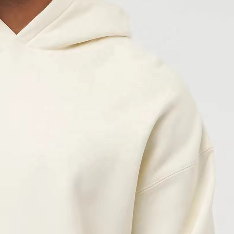 320g 80%Cotton 20%Polyester Blank Plain Oversize Hoodie High Quality Streetwear Custom Men's Hoodies Sweatshirts