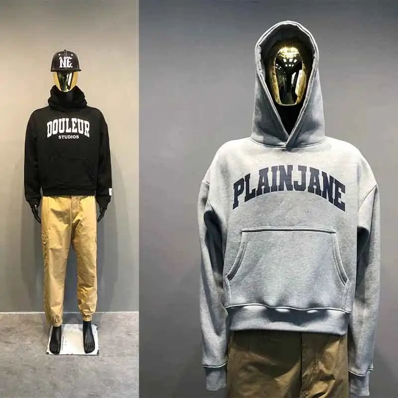 custom men's hoodies 100% cotton heavyweight boxy fit hoodie streetwear oversized drop shoulder hoodie for man