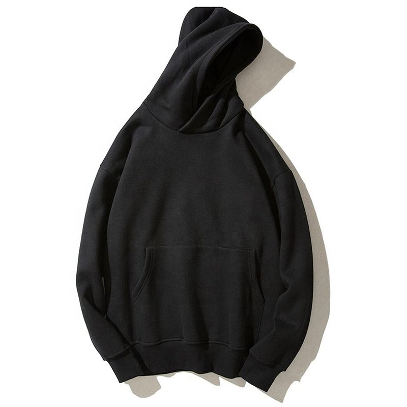 Wholesale Heavyweight High Quality Plain Hoodies Sweatshirt Unisex Hip Hop Oversized Custom Hoodie