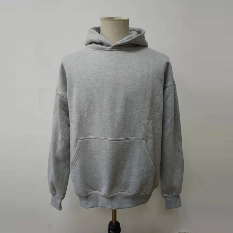 Wholesale Heavyweight High Quality Plain Hoodies Sweatshirt Unisex Hip Hop Oversized Custom Hoodie