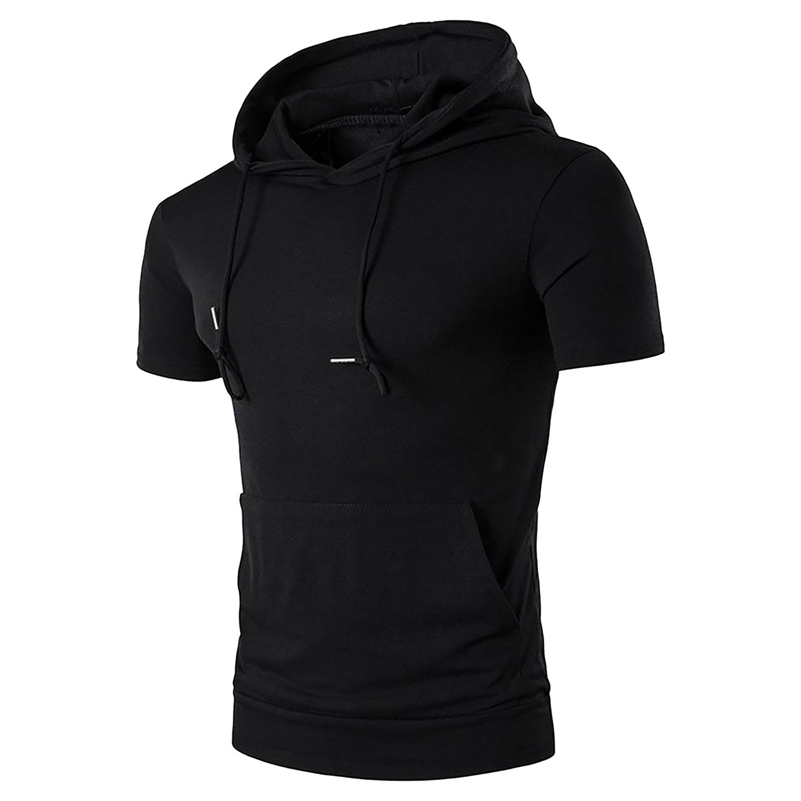 Men Short Sleeve Hoodie Relaxed Fit Fashion Casual Men's Hoodies Sweatshirts Lightweight Hip Hop Streetwear Hoodie t Shirts