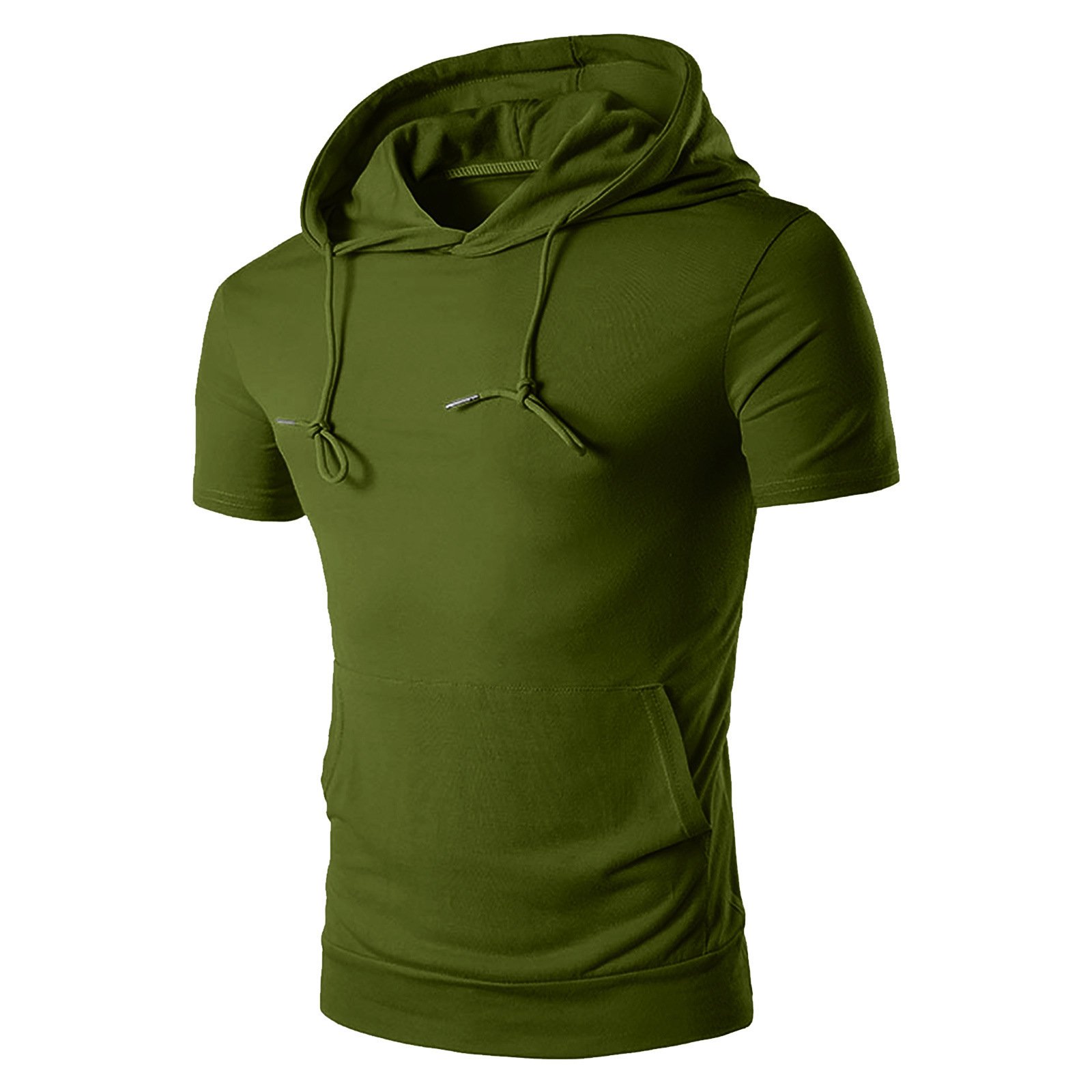 Men Short Sleeve Hoodie Relaxed Fit Fashion Casual Men's Hoodies Sweatshirts Lightweight Hip Hop Streetwear Hoodie t Shirts