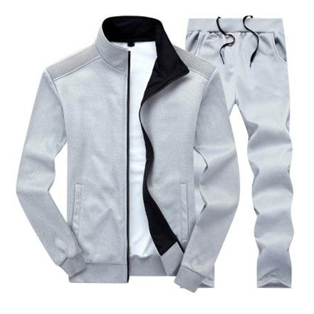 High Quality Custom Logo TrackSuit Plain Jogging Oversize Sweatsuits Zipper Tracksuit For Man