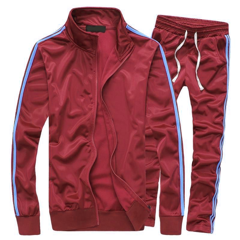 High Quality Custom Logo TrackSuit Plain Jogging Oversize Sweatsuits Zipper Tracksuit For Man