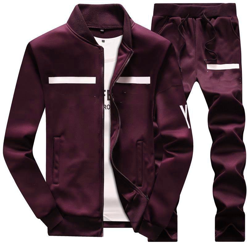 High Quality Custom Logo TrackSuit Plain Jogging Oversize Sweatsuits Zipper Tracksuit For Man