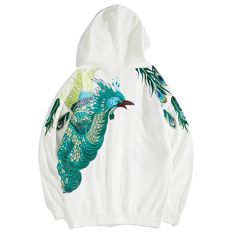 High Quality Embroidery Hoodie Custom Logo Embroidered Graphic Organic Cotton Oversize Men's Hoodies