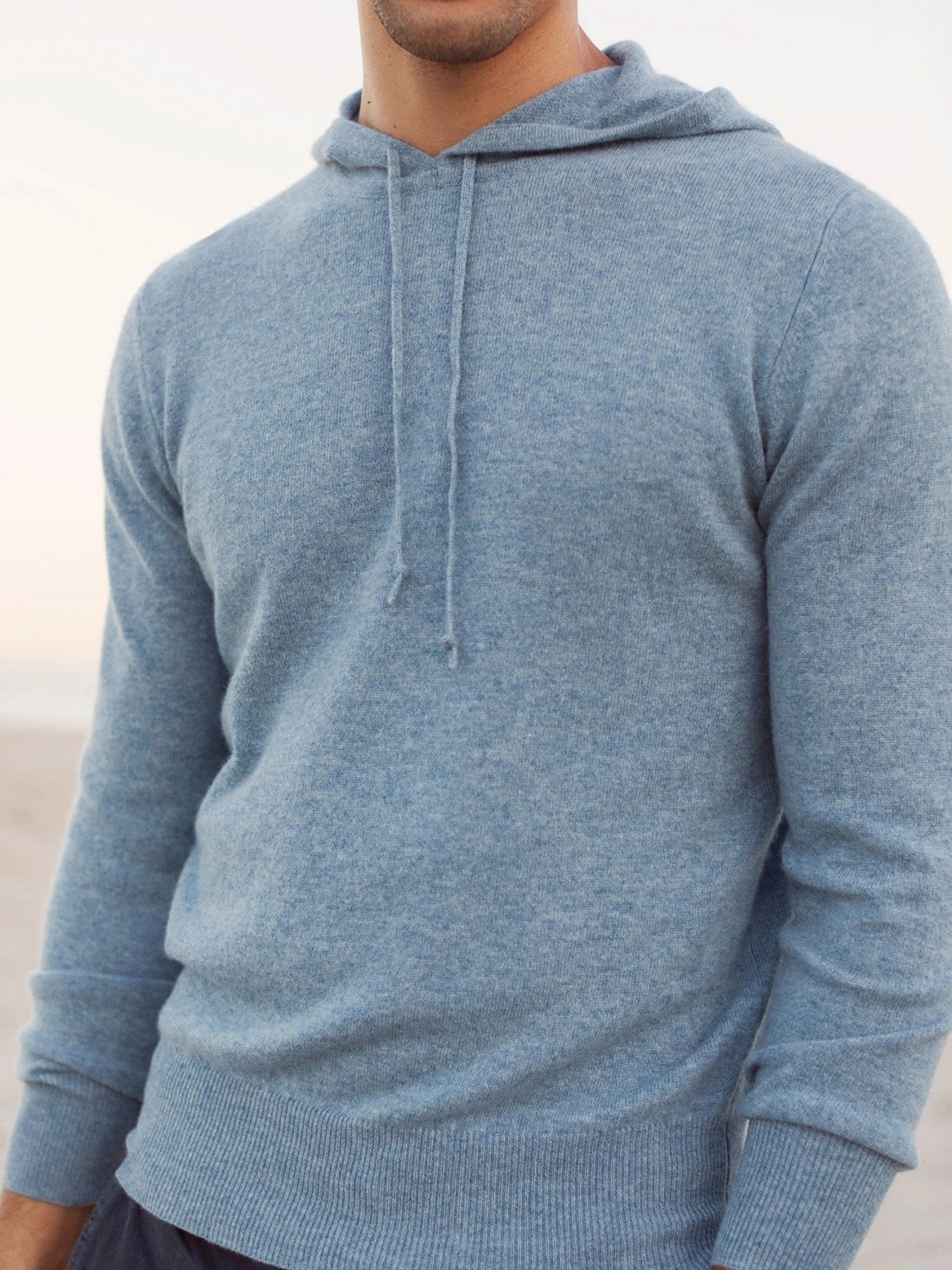 Casual and comfortable cashmere men hoodie