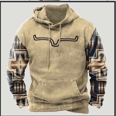 Hot selling factory Popular hoodi Custom Pullover Hoodies Oversized Men's Sweatshirt Animal Color Block Graphic Printed Hoodies