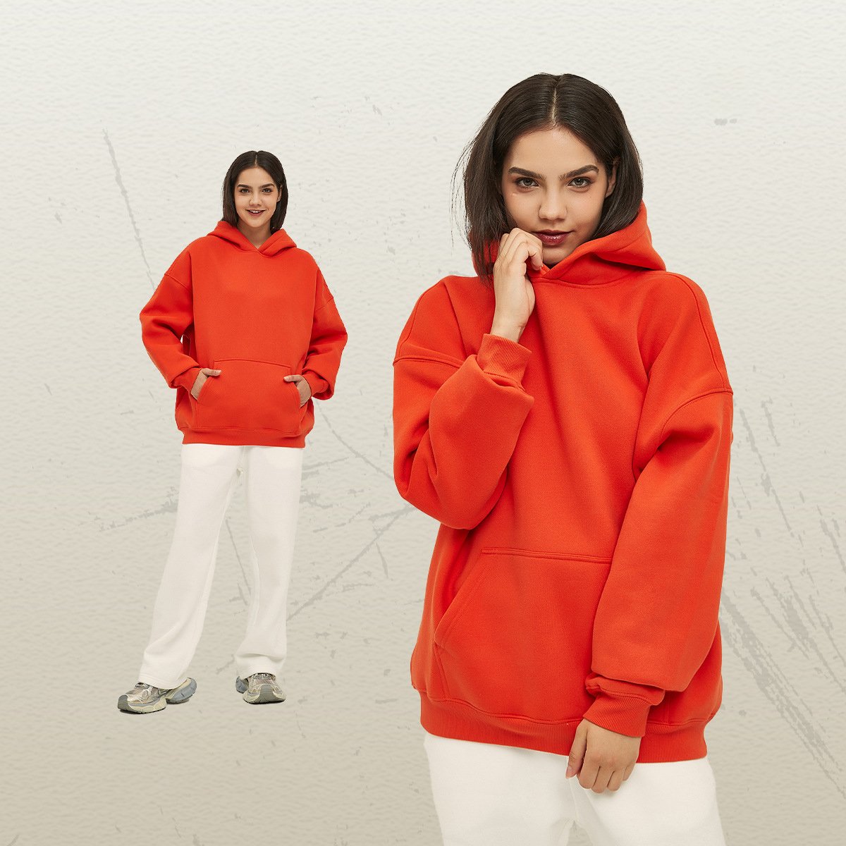 H5412 Hoodies Manufacturer Custom 26 Colors 350 Gsm Cotton Blends Fleece Lined Oversized Hoodies Blank Men's Hoodies