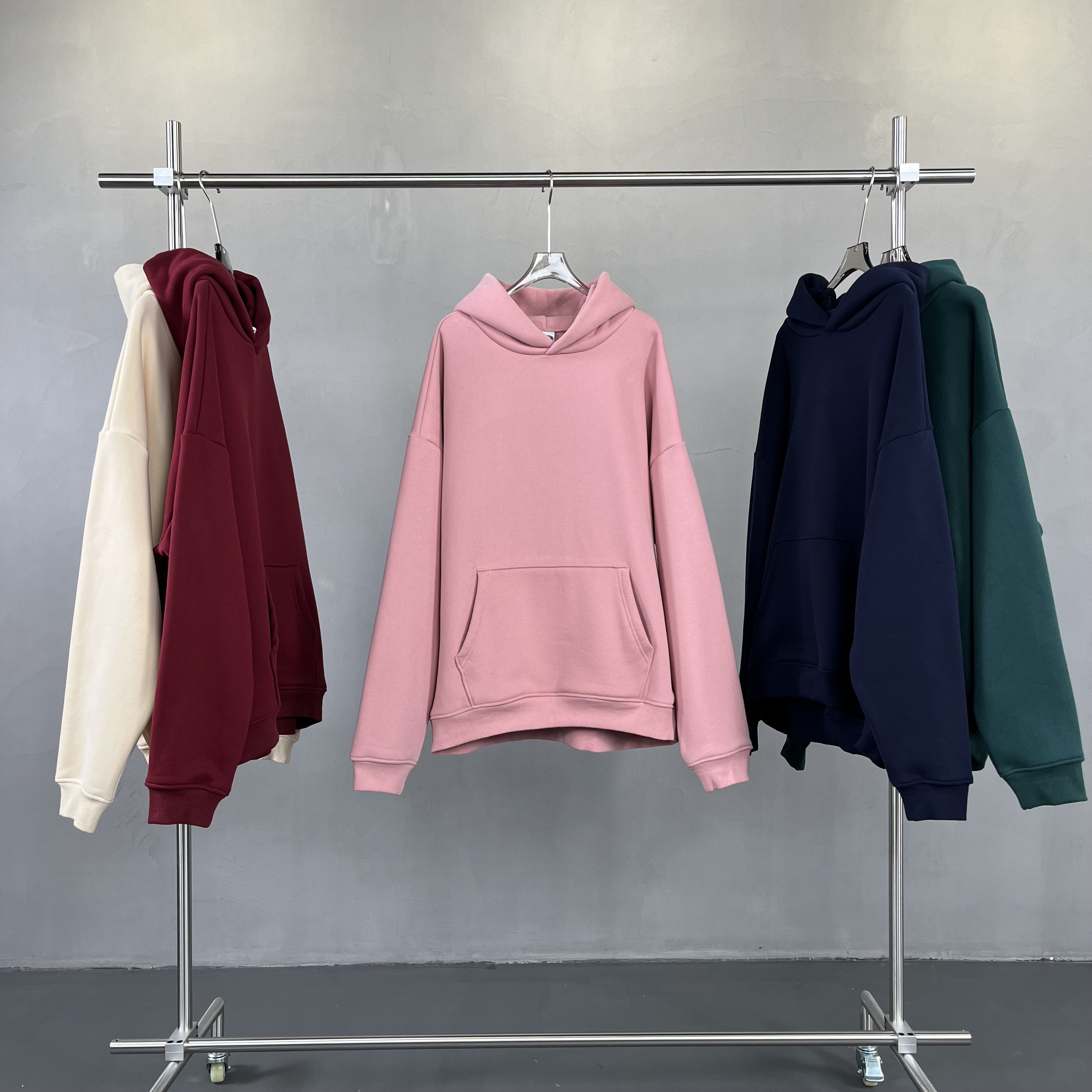 Wholesale High Quality Streetwear 420gsm luxury Hoodies Custom polar fleece Sweatsuit Oversized drop shoulder hoodie for men
