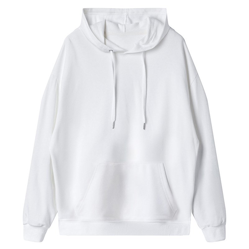 Heavyweight Cotton Drop-shoulder Double-cap Terry Sweater Spring And Autumn Men's And Women's New Solid Hooded Sweater
