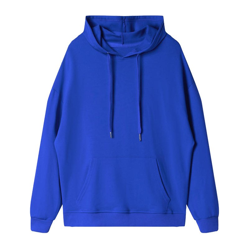 Heavyweight Cotton Drop-shoulder Double-cap Terry Sweater Spring And Autumn Men's And Women's New Solid Hooded Sweater