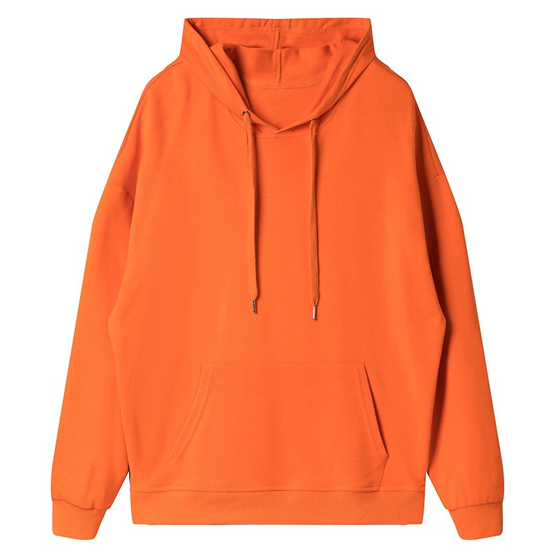 Heavyweight Cotton Drop-shoulder Double-cap Terry Sweater Spring And Autumn Men's And Women's New Solid Hooded Sweater