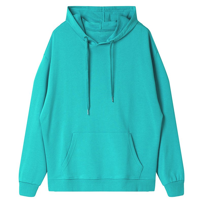 Heavyweight Cotton Drop-shoulder Double-cap Terry Sweater Spring And Autumn Men's And Women's New Solid Hooded Sweater