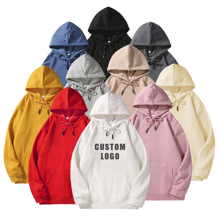 100% Cotton Blank Thick Fleece Heavy Weight Oversized Custom Print Logo Men's Hoodies & Sweatshirts
