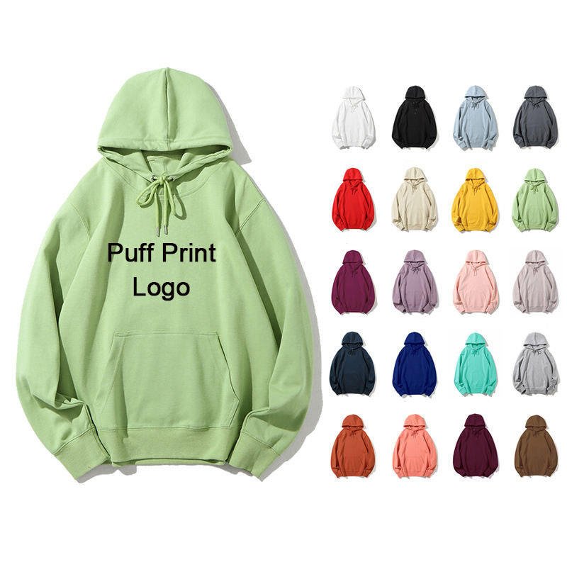 custom logo high quality cotton blank hoodie wool puls size men's hoodie full zip custom print logo men's hoodie