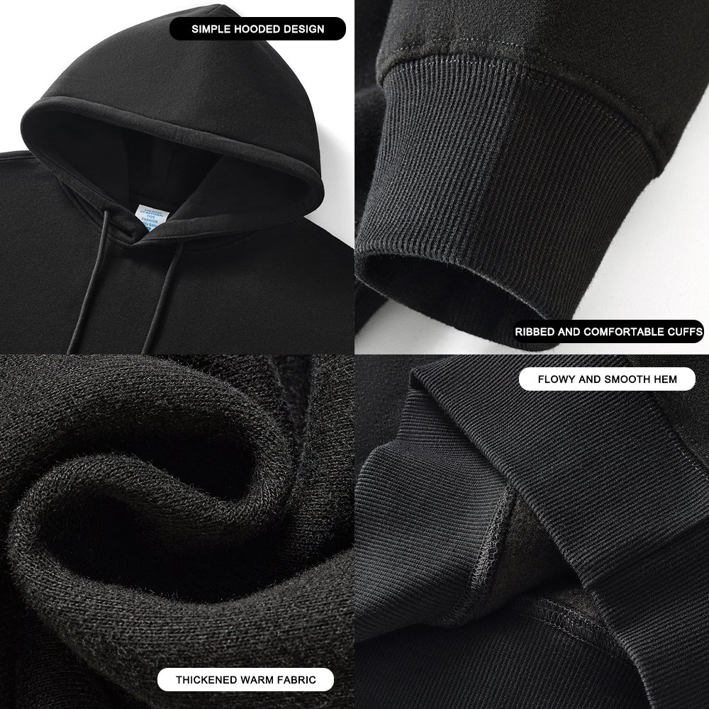 Custom Plain Hoodies Gym Heavyweight Pullover Blank Oversized Cotton Hoodies Sweatshirts Men Hoodies Streetwear For Men