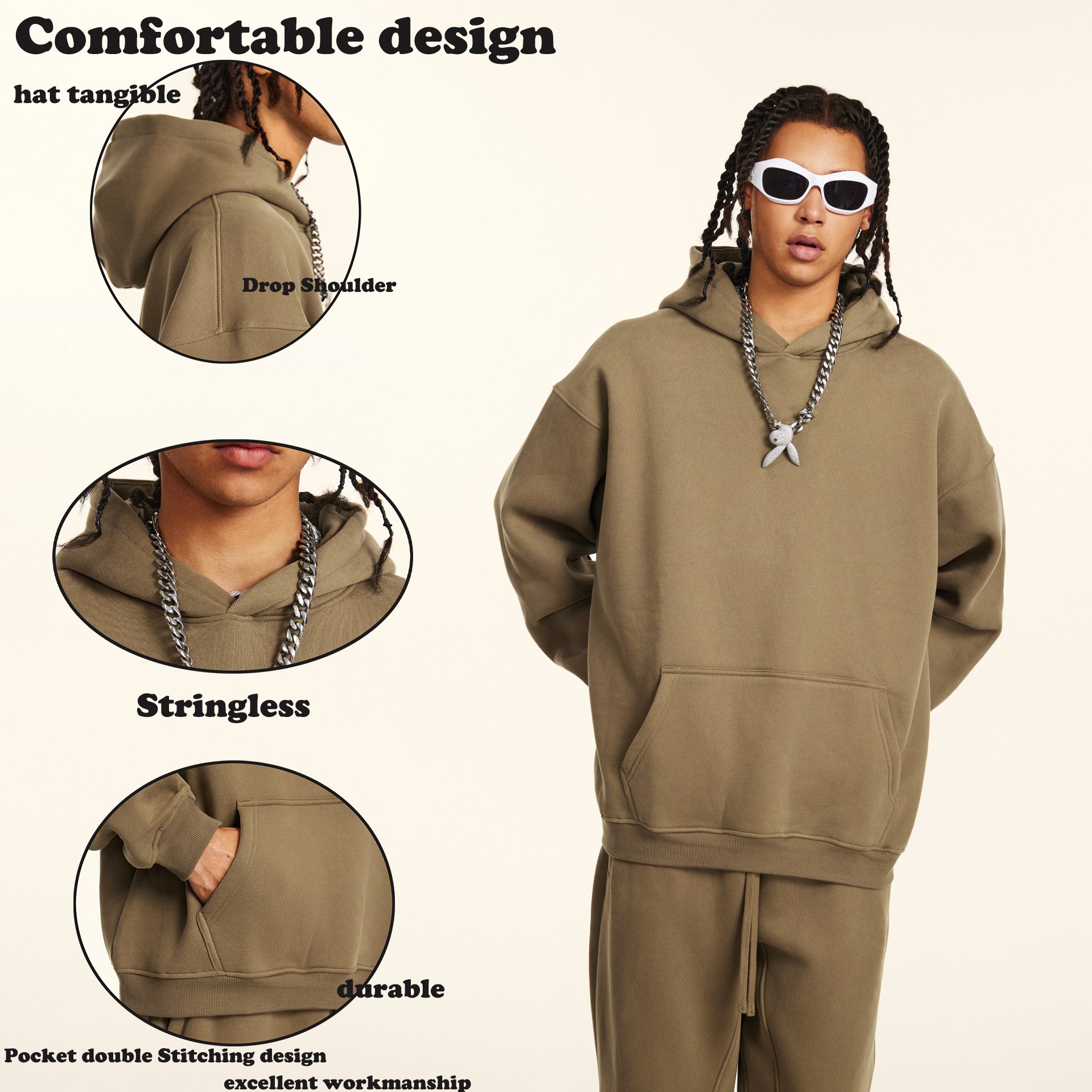 Custom Logo High Quality Cotton Pullover Oversized Fleece Hoodie Fashion Solid blank hoodies plus size men's hoodies sweatshirts