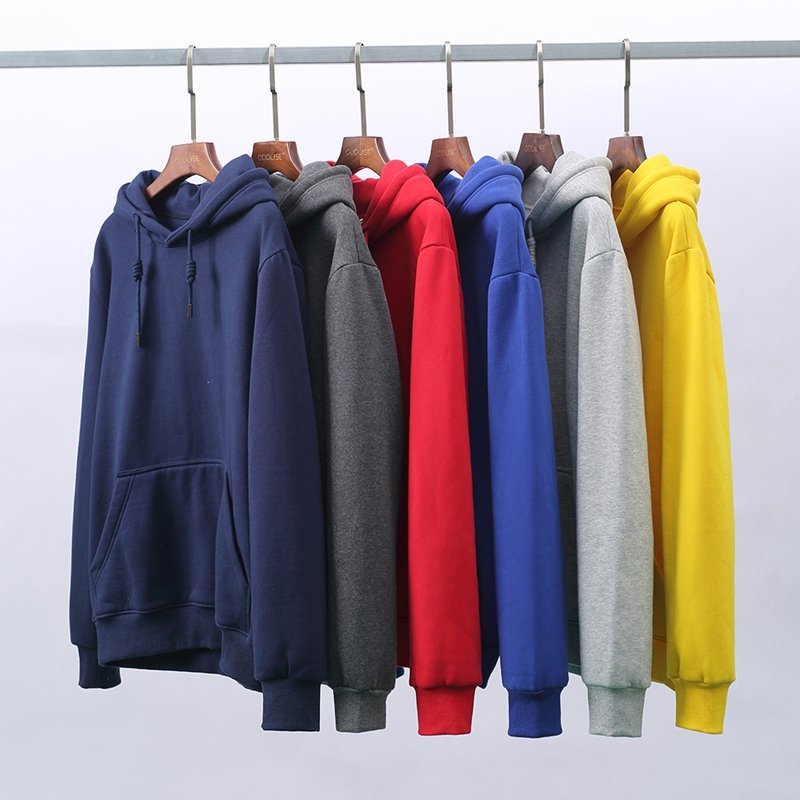 Wholesale Custom Logo Men's Hoodies Set 3D Puff Oem Embroidery Blank Plain Pullover Tracksuit Sweatshirts