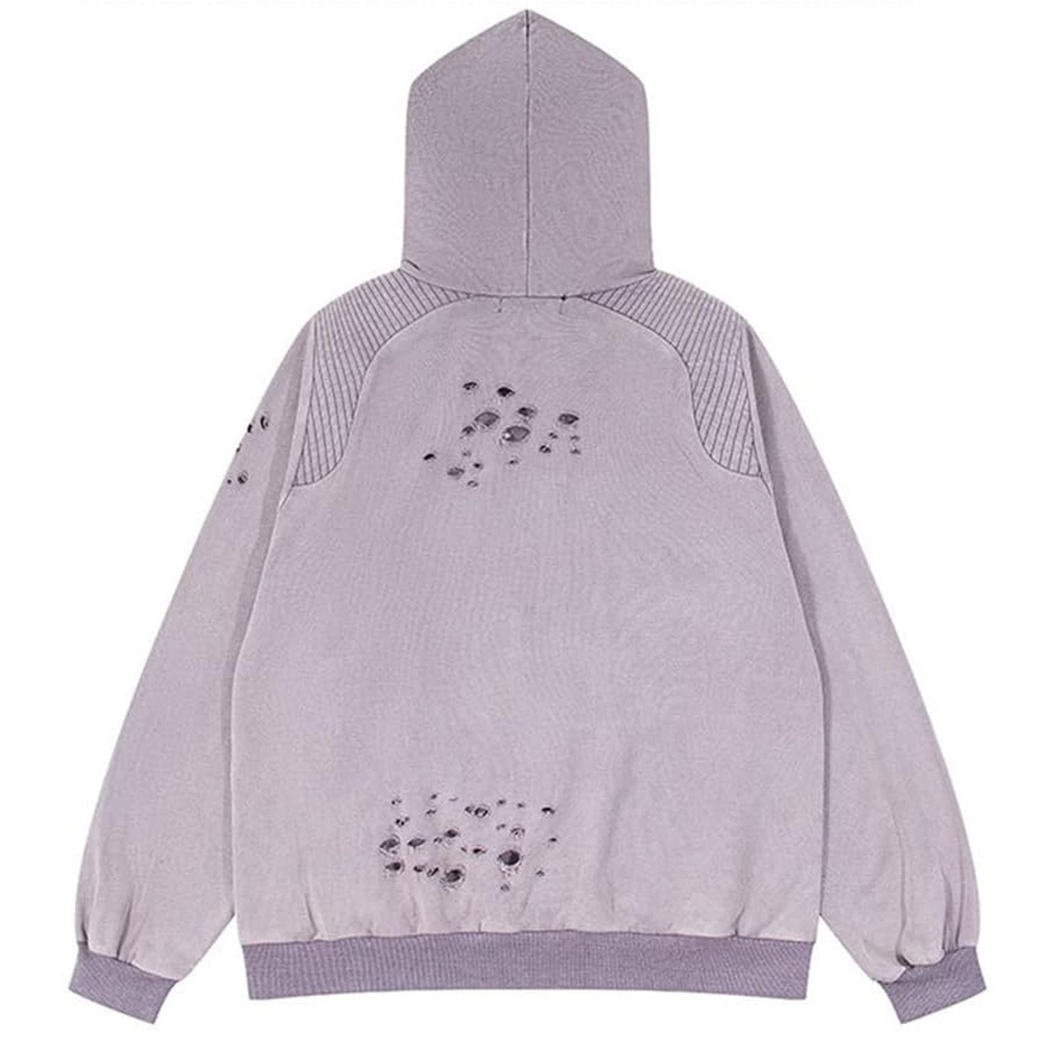 2024 New Vintage Men's Hoodies Sweatshirts High Quality Distressed Cotton Thermal Street Wear Men's Spider Embroidered Clothes