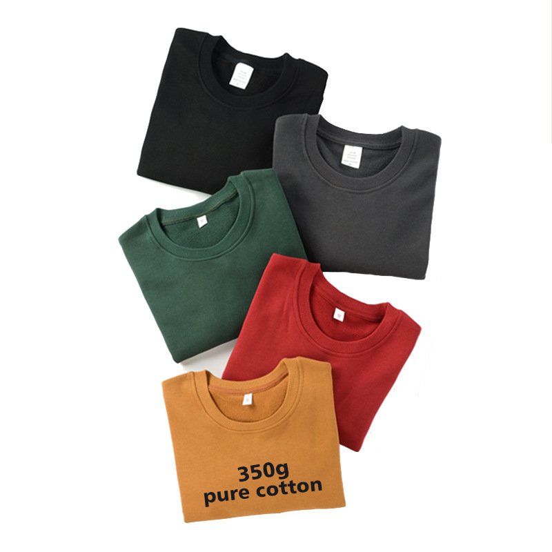 H5018 High Quality Low OEM Custom 350g 100% Cotton Unisex Oversized Men's Hoodies Women's Hoodies