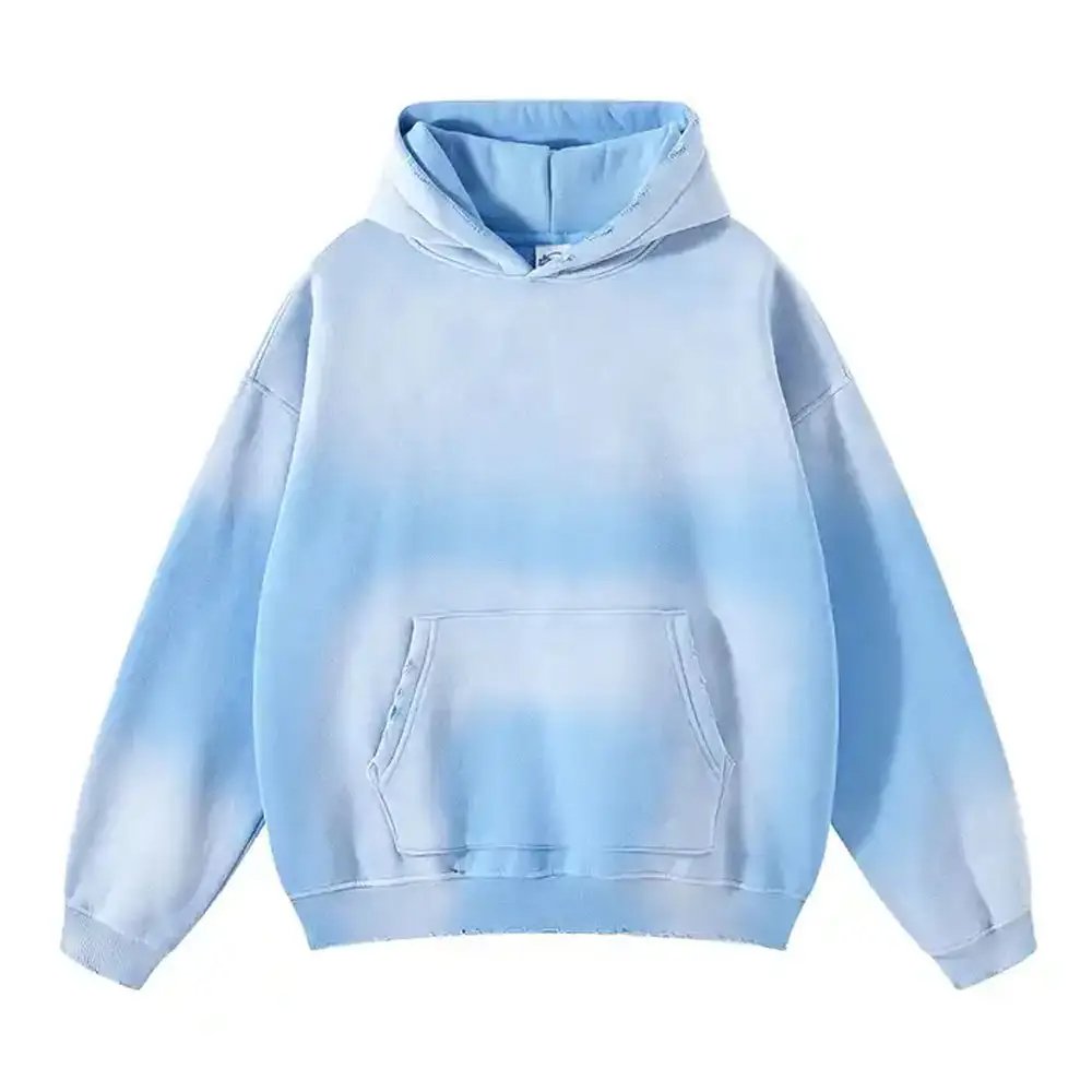High Quality sand wash hoodie Fashion Blank Oversize Hoodie Men Clothes Custom Logo Breathable Men's Hoodies