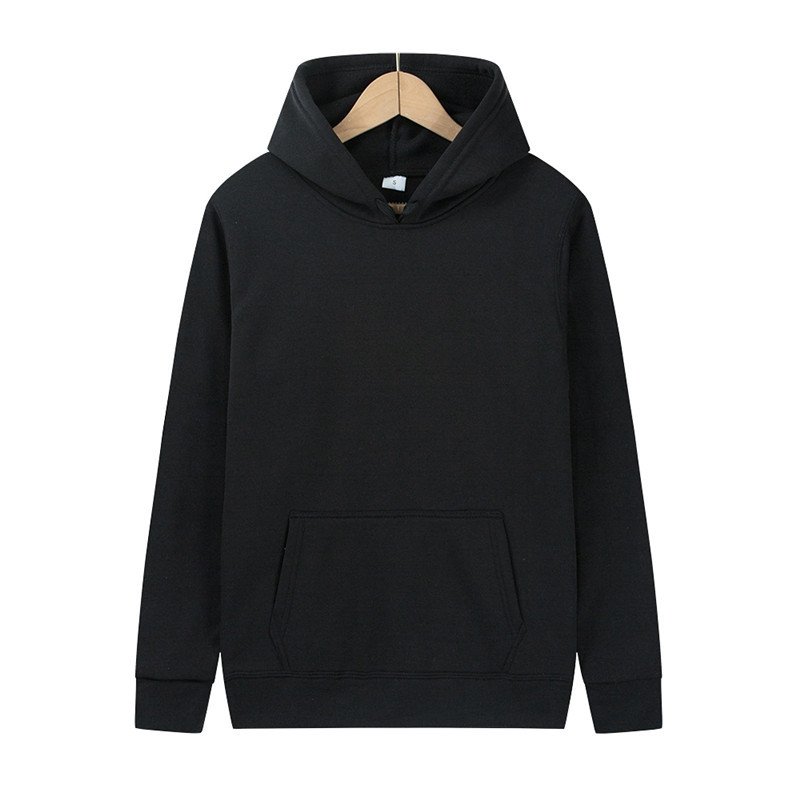 High Quality Custom Logo Printing 230 GSM 100% Polyester Fleece Blank Loose Style Casual Plus Size Men's Hoodies