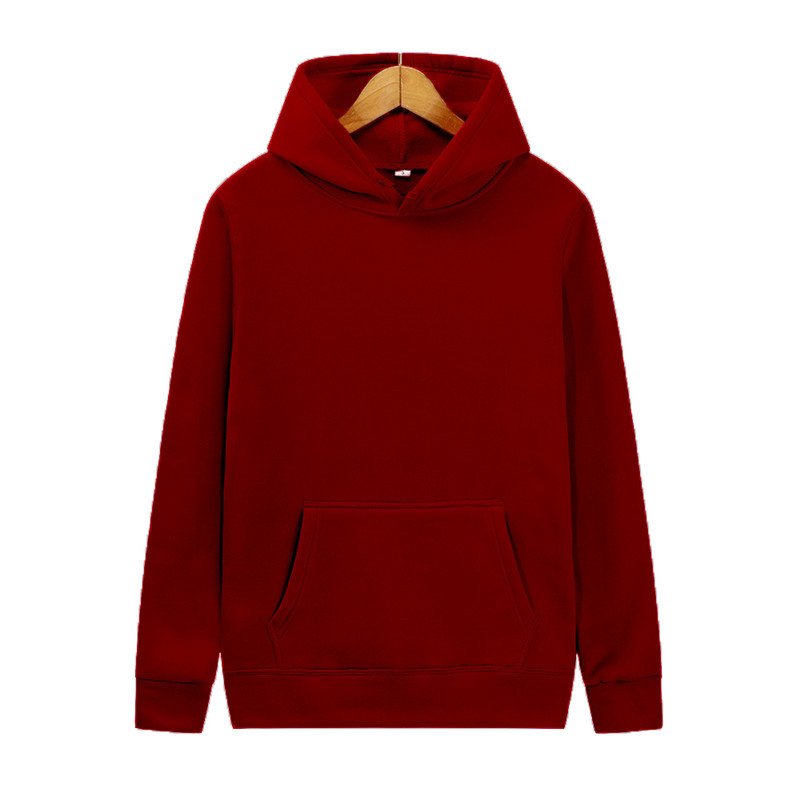 High Quality Custom Logo Printing 230 GSM 100% Polyester Fleece Blank Loose Style Casual Plus Size Men's Hoodies
