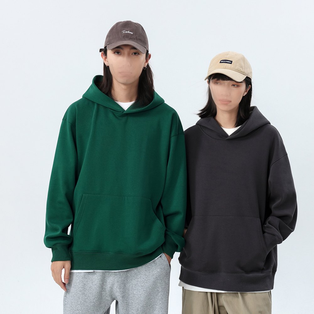 High quality Puff Printing Hoodie custom logo 500G 100% cotton heavyweight Fleece Blank Oversized Plus Size Men'S Hoodies