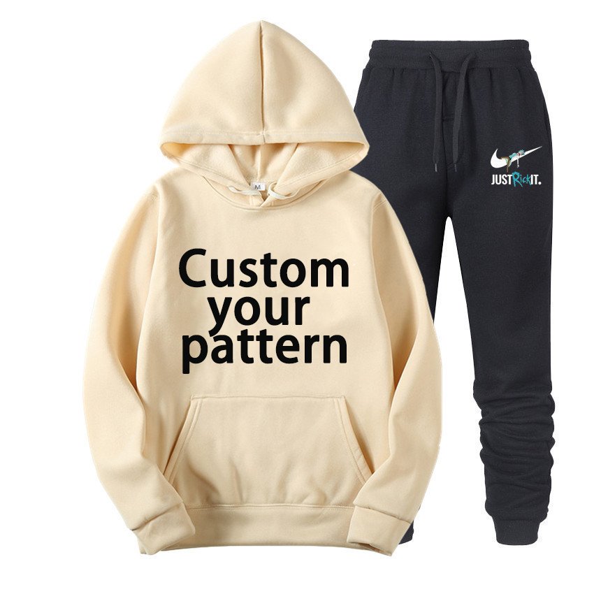 Cheap Men'S Hoodies & Sweatshirts Plain Blank Hoodies Custom Logo Oem Sweatpants And Hoodie Matching Set For Men