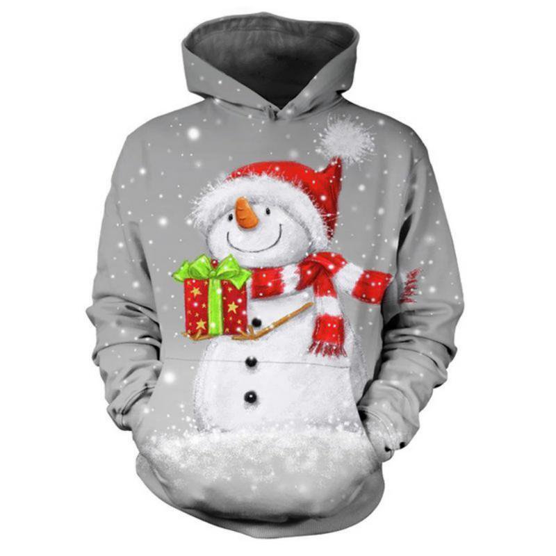 3D printed Christmas Men's Hoodie Sweatshirt Streetwear Y2k Hip Hop Clothing Custom Hoodie