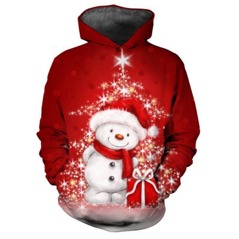 3D printed Christmas Men's Hoodie Sweatshirt Streetwear Y2k Hip Hop Clothing Custom Hoodie