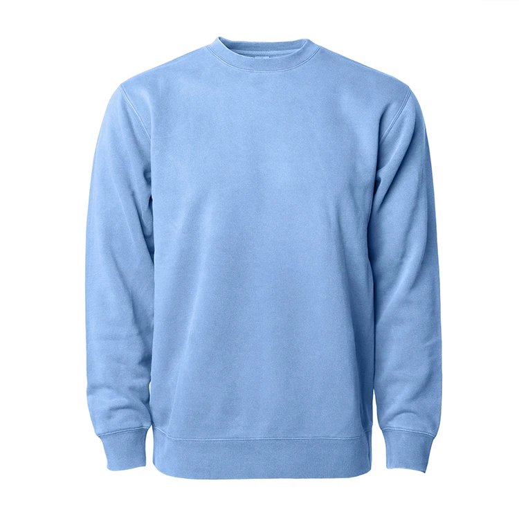 Wholesale custom unisex crew neck new men fashion sweat shirts plain dyed sweatshirt with all required customization and colors