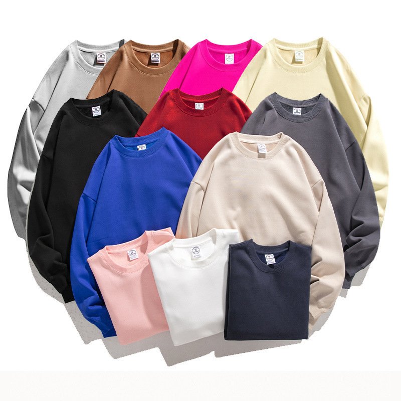 Hot selling US warehouse embroidered crew neck sweatshirt sublimation blanks custom logo blank crewneck men's hoodies