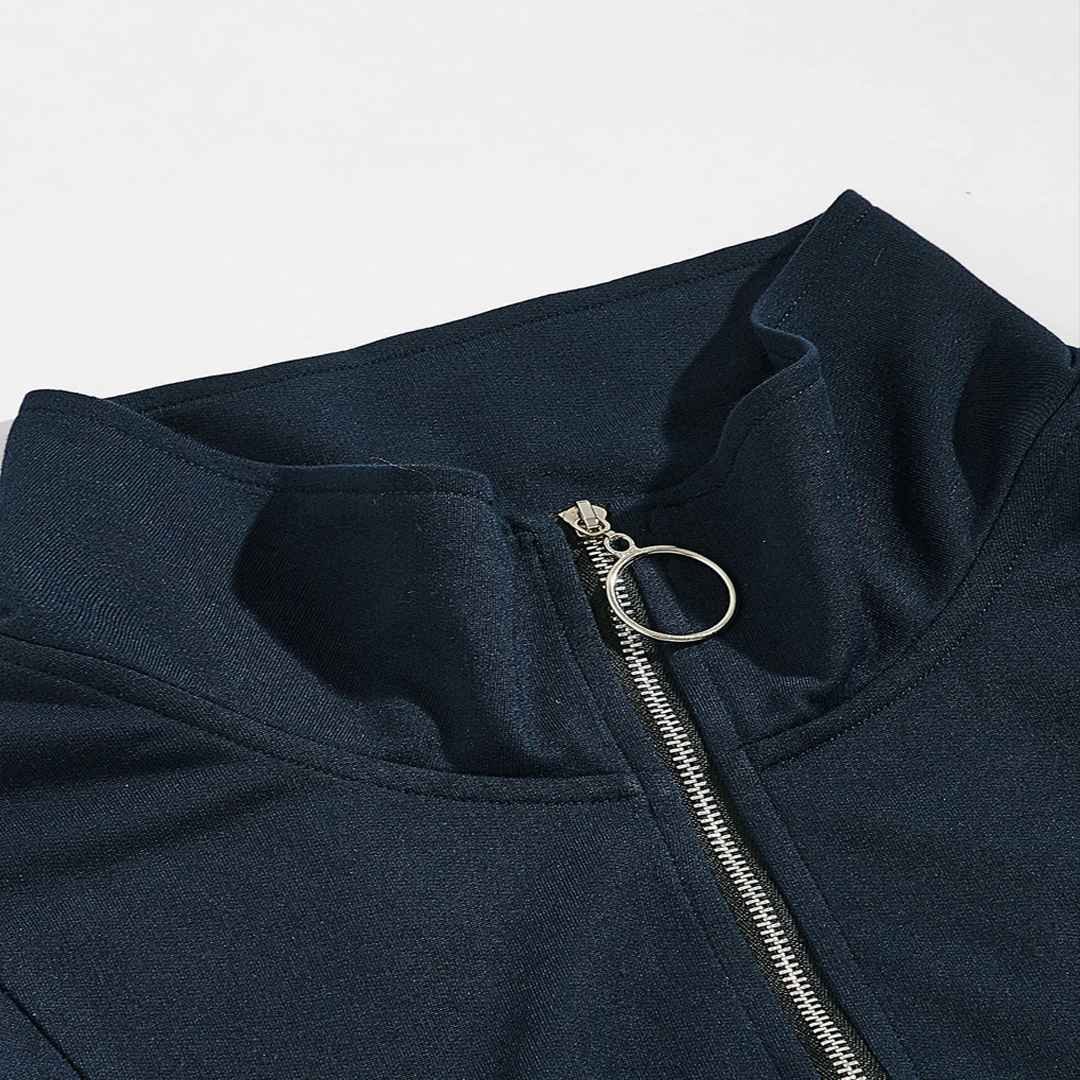 Hot Sale 2024 New Men's Tracksuits Causal Wear Soft Touch Two Tone Blue Color and White Lining Men's Hoodie Tracksuits