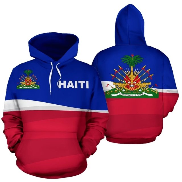 Haiti Caribbean Sea Men Fashion Hoodies Sweatshirt National Country Flag Mans Sweatshirt Hoody Long Sleeve Unisex Pullover