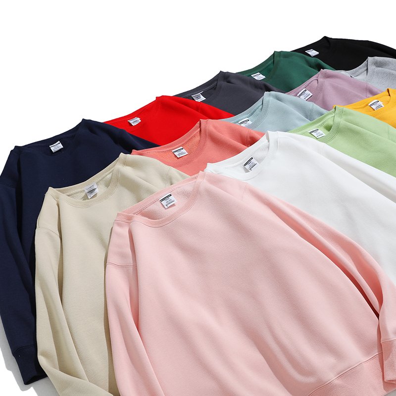 Manufacturers Wholesale Heavyweight French Terry Round Neck Hoodie Custom LOGO Printed Men's Hoodie