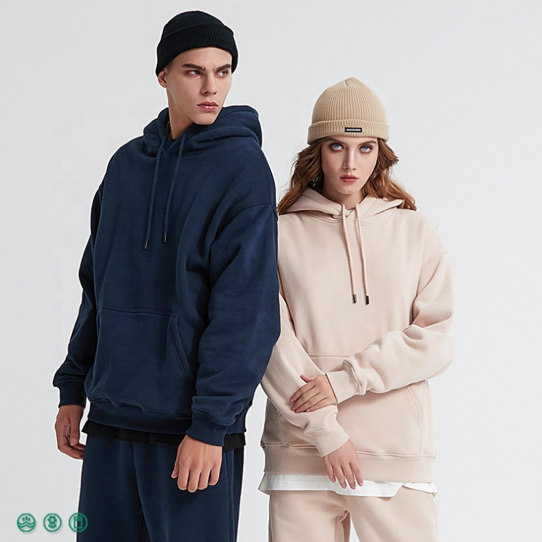 Manufacture Cotton Polyester Hooded Pullover Sweatshirt Premium Heavy Weight 360 GSM Fleece Oversized Custom Men's Hoodies