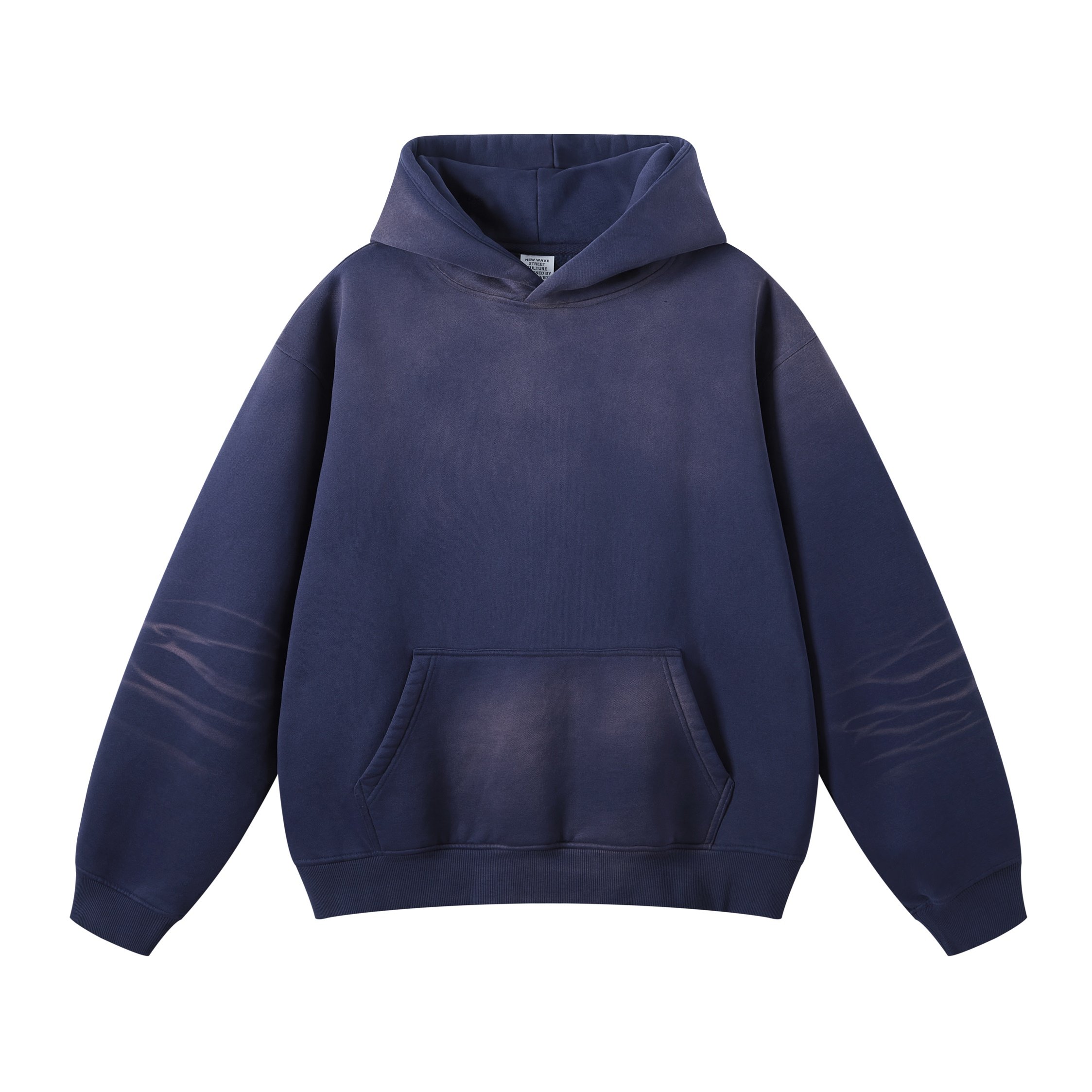 Men Autumn Winter sun faded sudaderas hombre Hooded Street Long Sleeve Loose Solid Color Hooded Casual Tops White Men's Hoodies