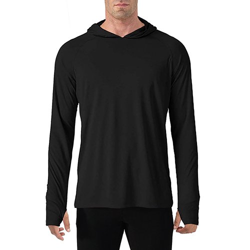 Manufacturers for Customs Clothes Wholesale Long Sleeve 100% Polyester Fishing Shirt with Hoodie Mens