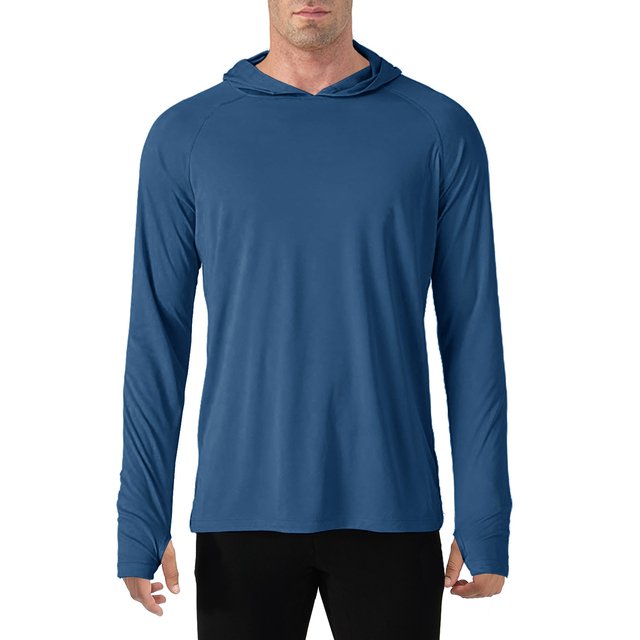 Manufacturers for Customs Clothes Wholesale Long Sleeve 100% Polyester Fishing Shirt with Hoodie Mens