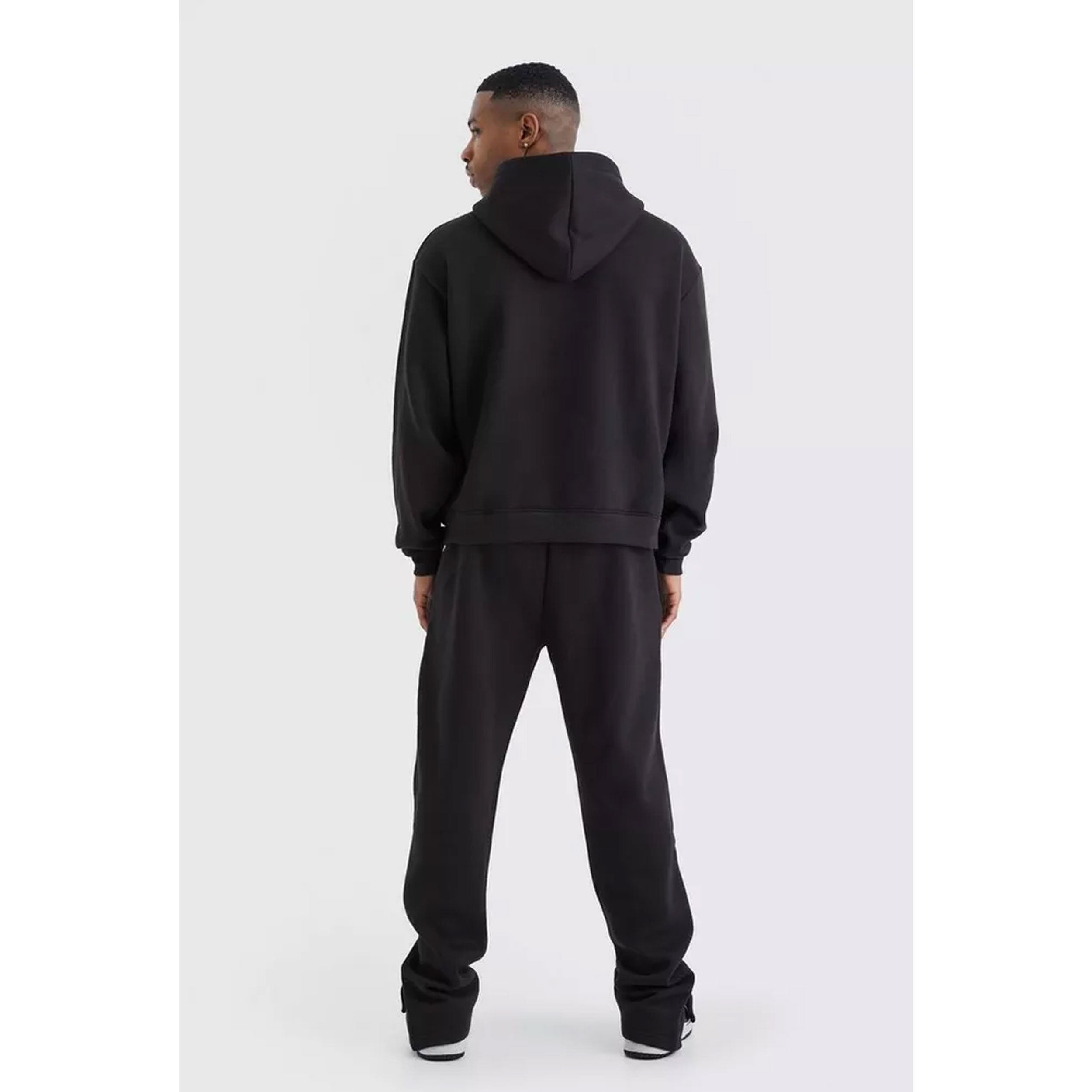 Wholesale Custom Logo Blank Pullover Tracksuits Vintage Sportswear Oversize Acid Wash Two Piece Jogger Set Men's Tracksuits
