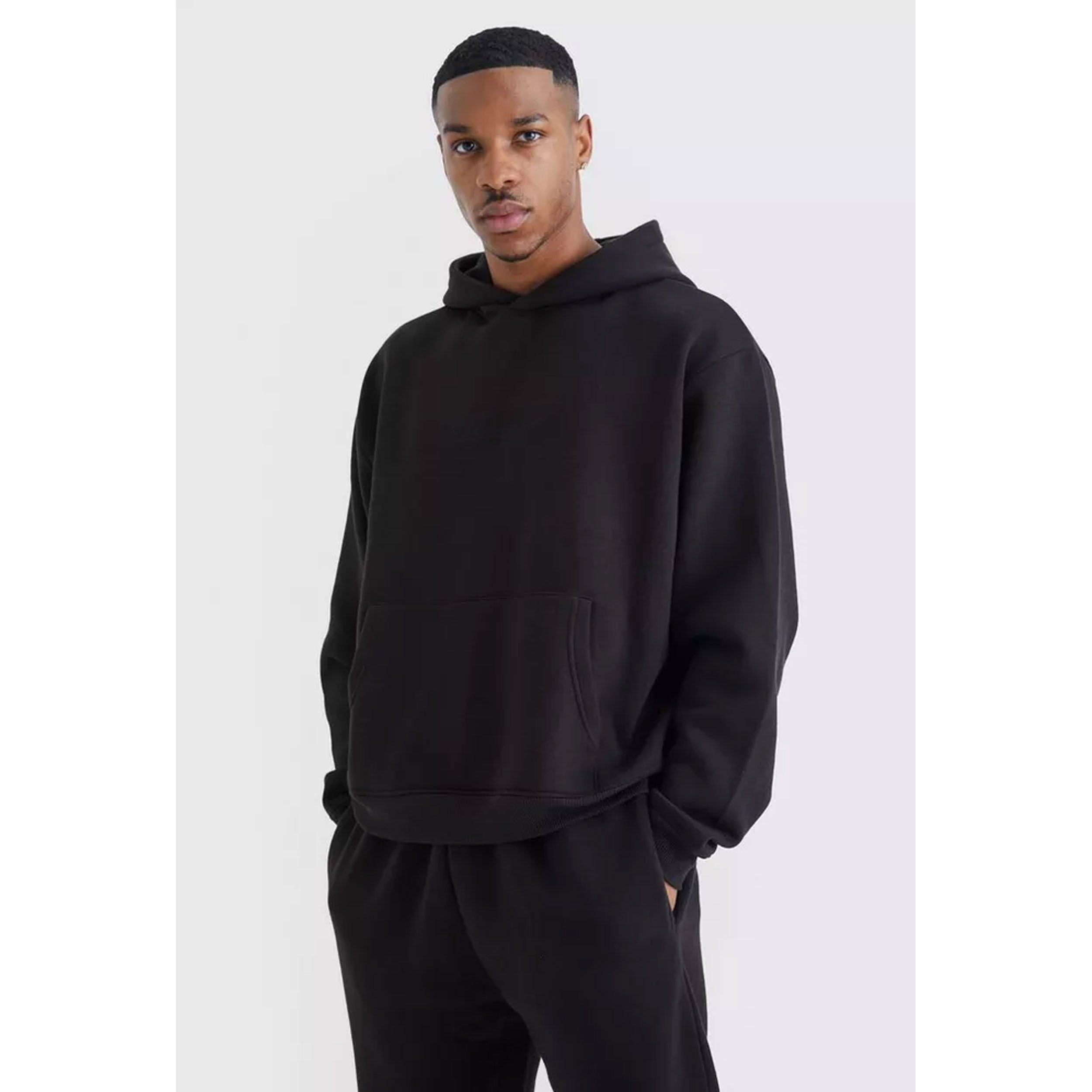 Wholesale Custom Logo Blank Pullover Tracksuits Vintage Sportswear Oversize Acid Wash Two Piece Jogger Set Men's Tracksuits