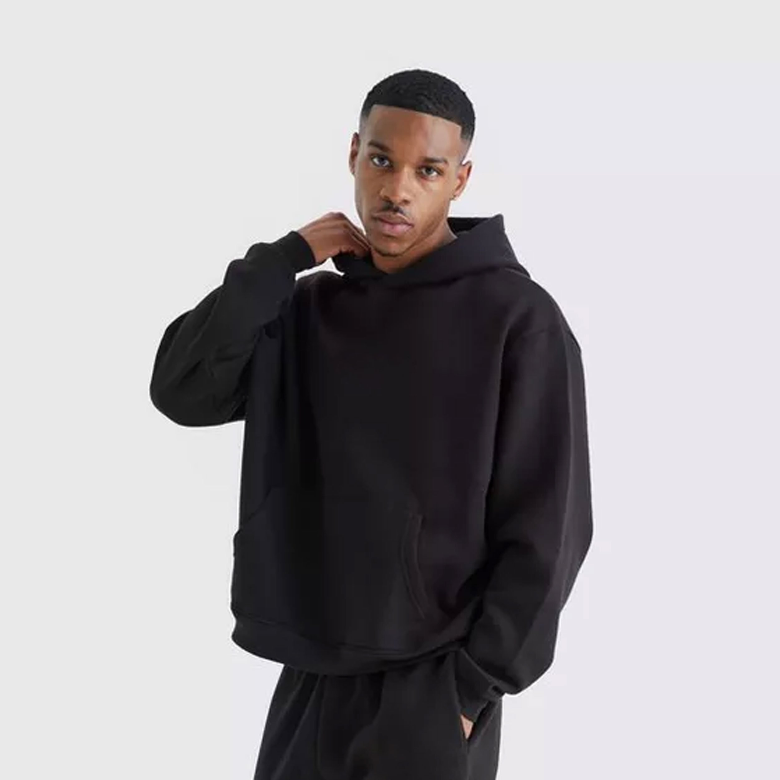 Wholesale Custom Logo Blank Pullover Tracksuits Vintage Sportswear Oversize Acid Wash Two Piece Jogger Set Men's Tracksuits