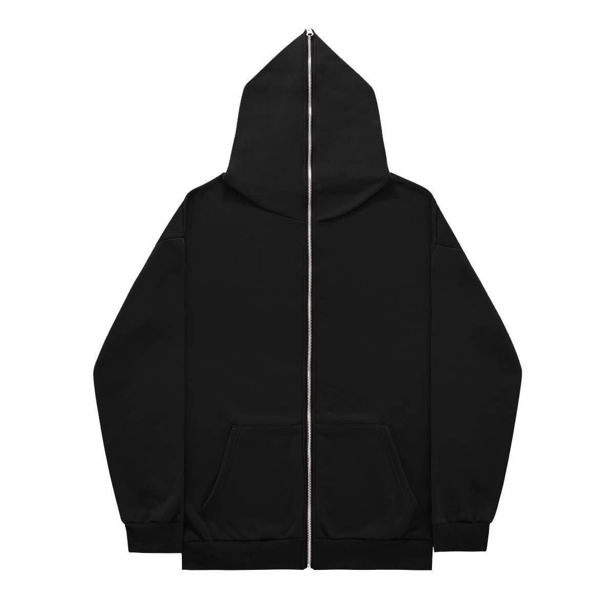 Solid Color Men's Sweater Supply All Zipper Hooded Sweatshirt Blank Zipper Hooded Men's Hoodie And Sweatshirts