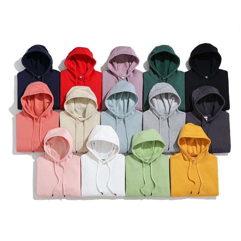 High Quality Custom logo 400g Heavyweight Wool Blank Oversized Men's hoodie