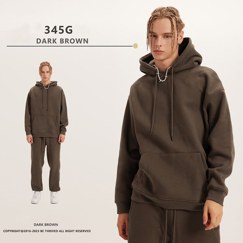 High Quality Fleece 350 GSM Oversize Hoodie Drop Shoulder Plain Blank Custom Men Hoodies