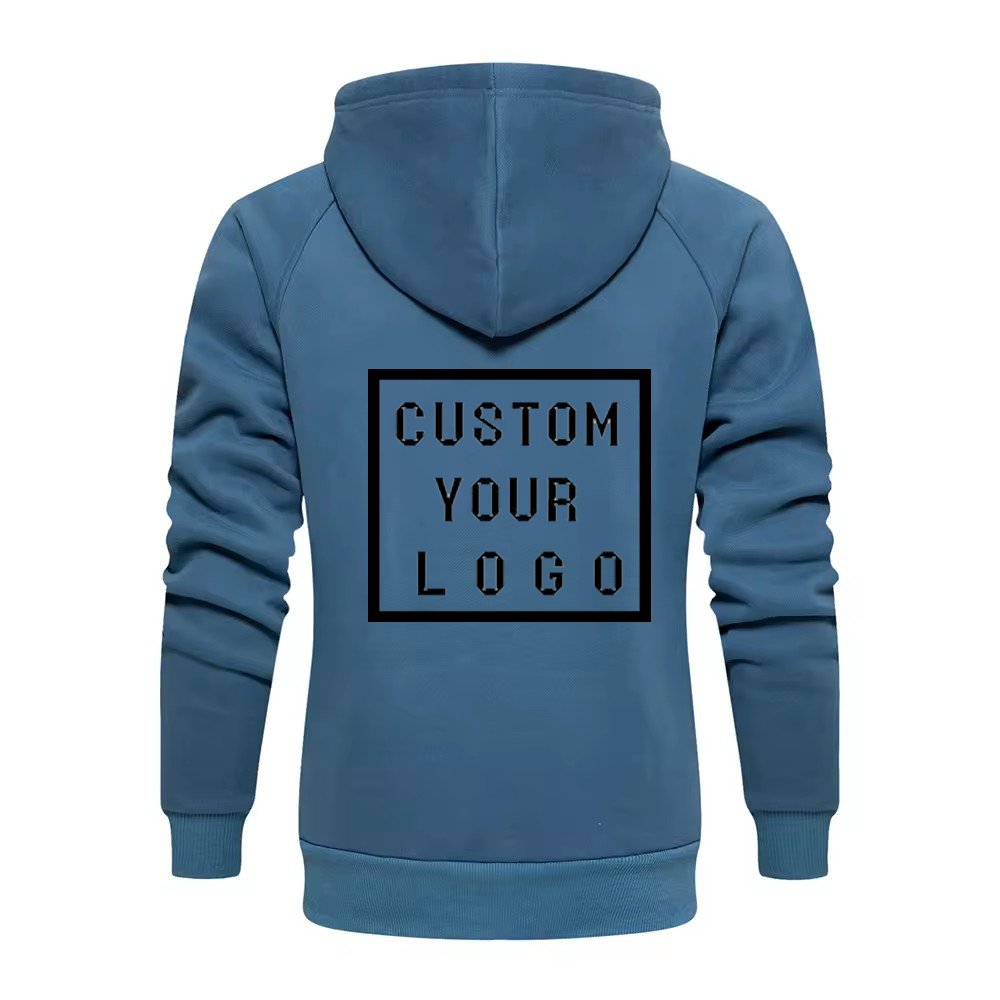 Wholesale blank hooded plus size men's pullover hoodie custom logo puff printed embroidery logo men's hoodies