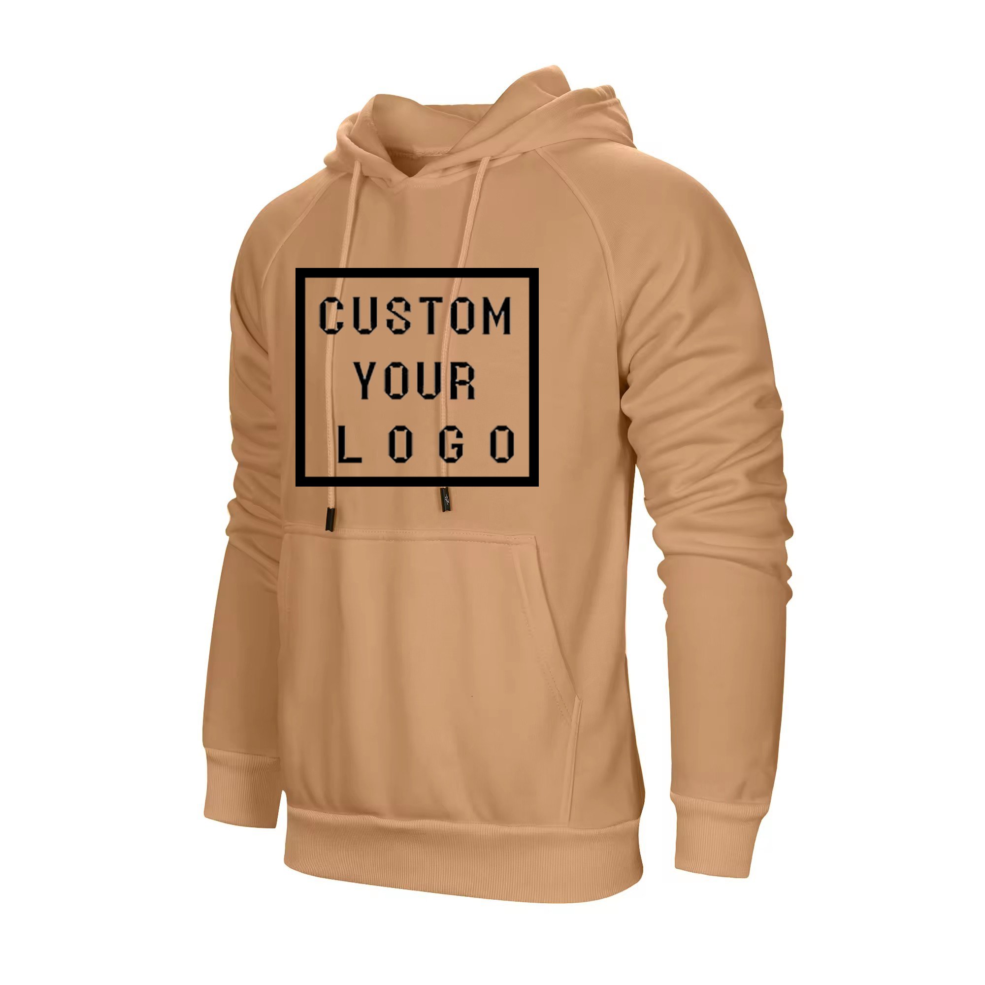 Wholesale blank hooded plus size men's pullover hoodie custom logo puff printed embroidery logo men's hoodies