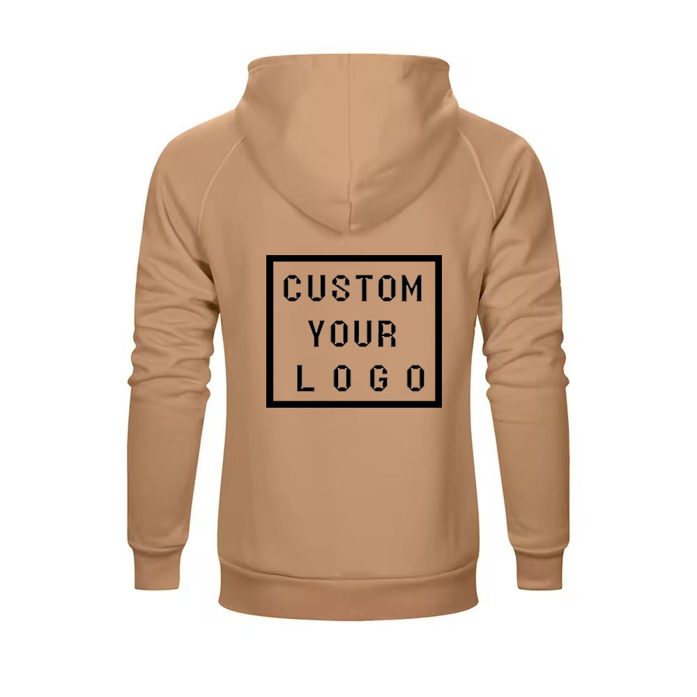 Wholesale blank hooded plus size men's pullover hoodie custom logo puff printed embroidery logo men's hoodies